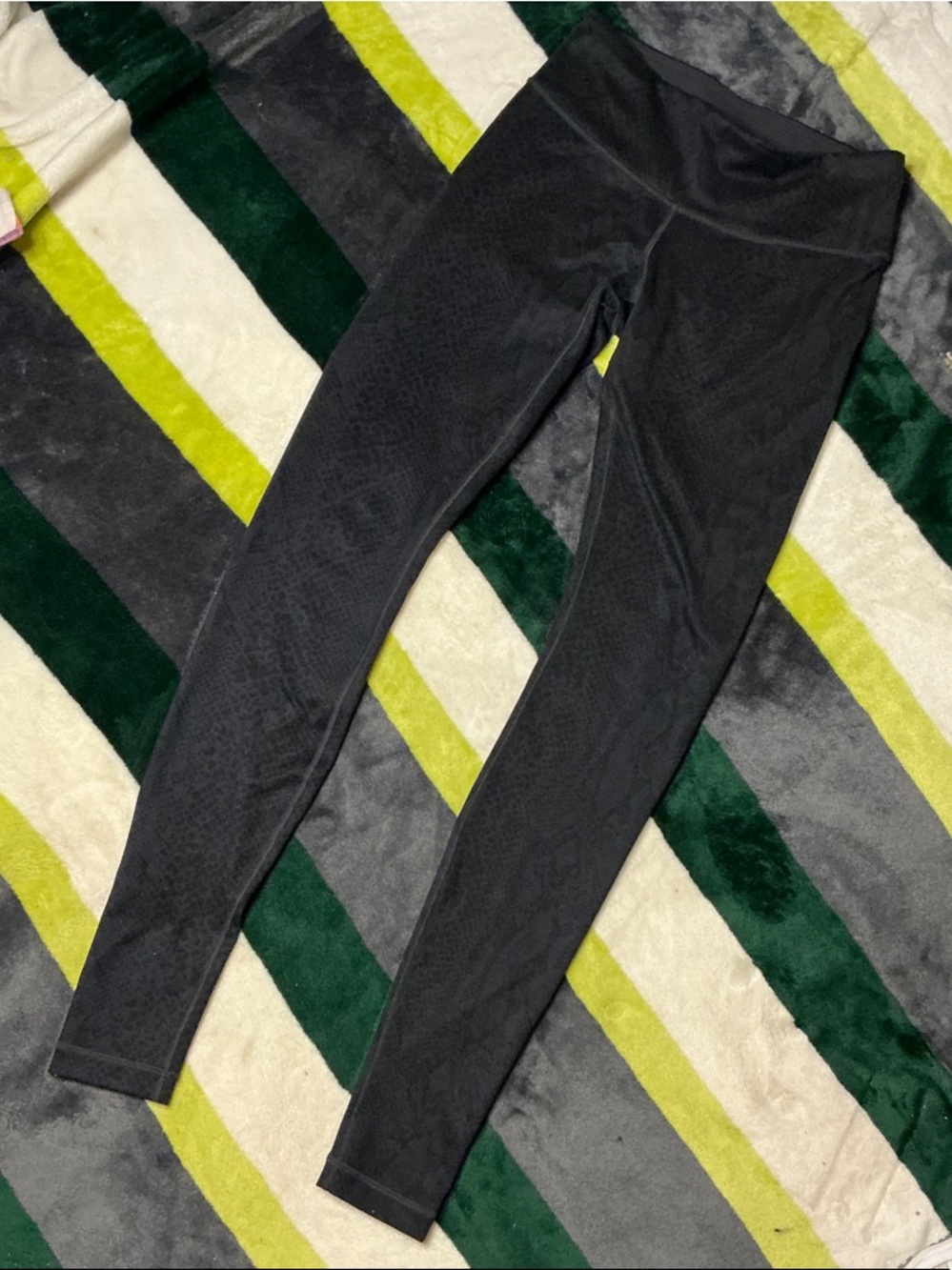 lululemon athletica Black Textured High-Rise Leggings